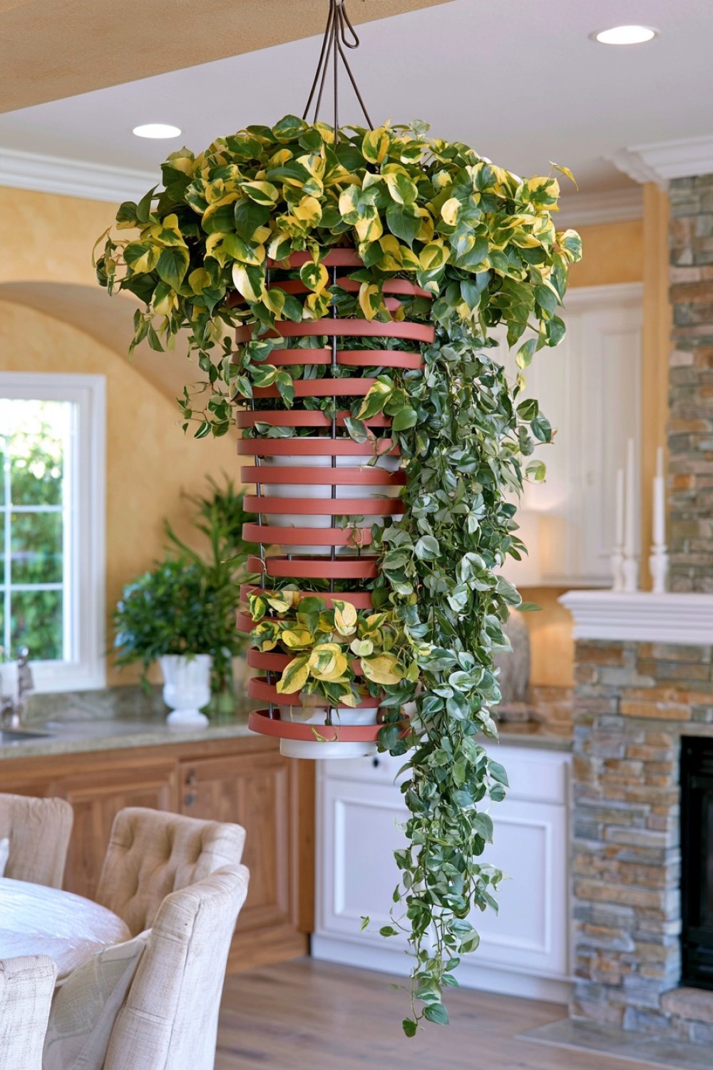 7. Interlocking Terracotta Ring Basket