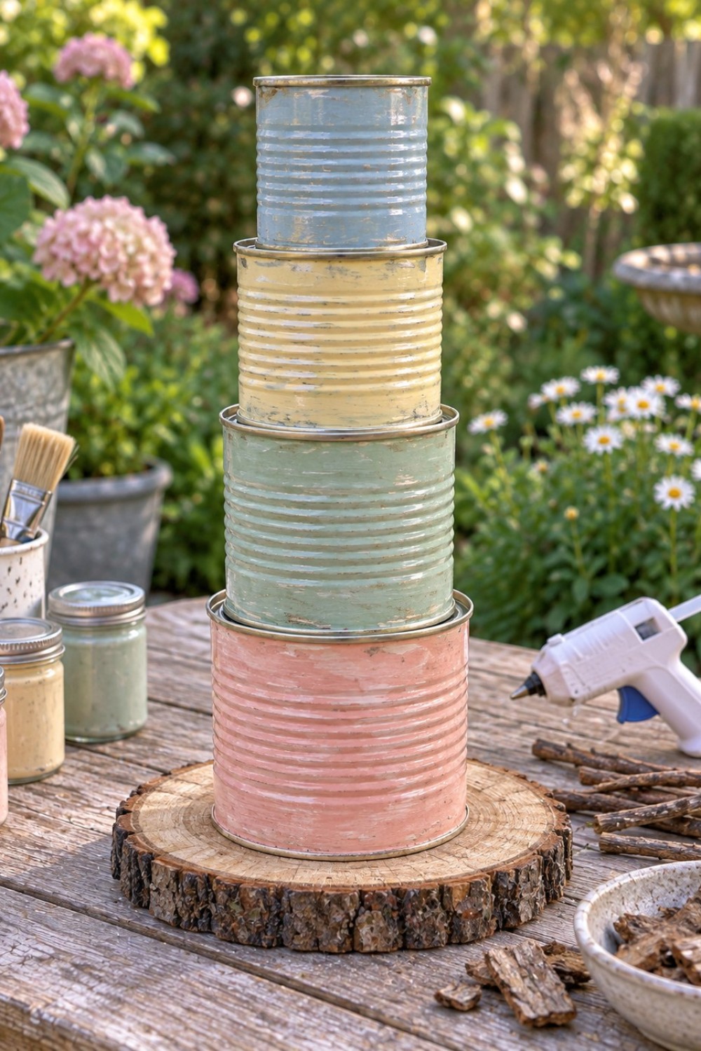 Paint And Stack The Cans