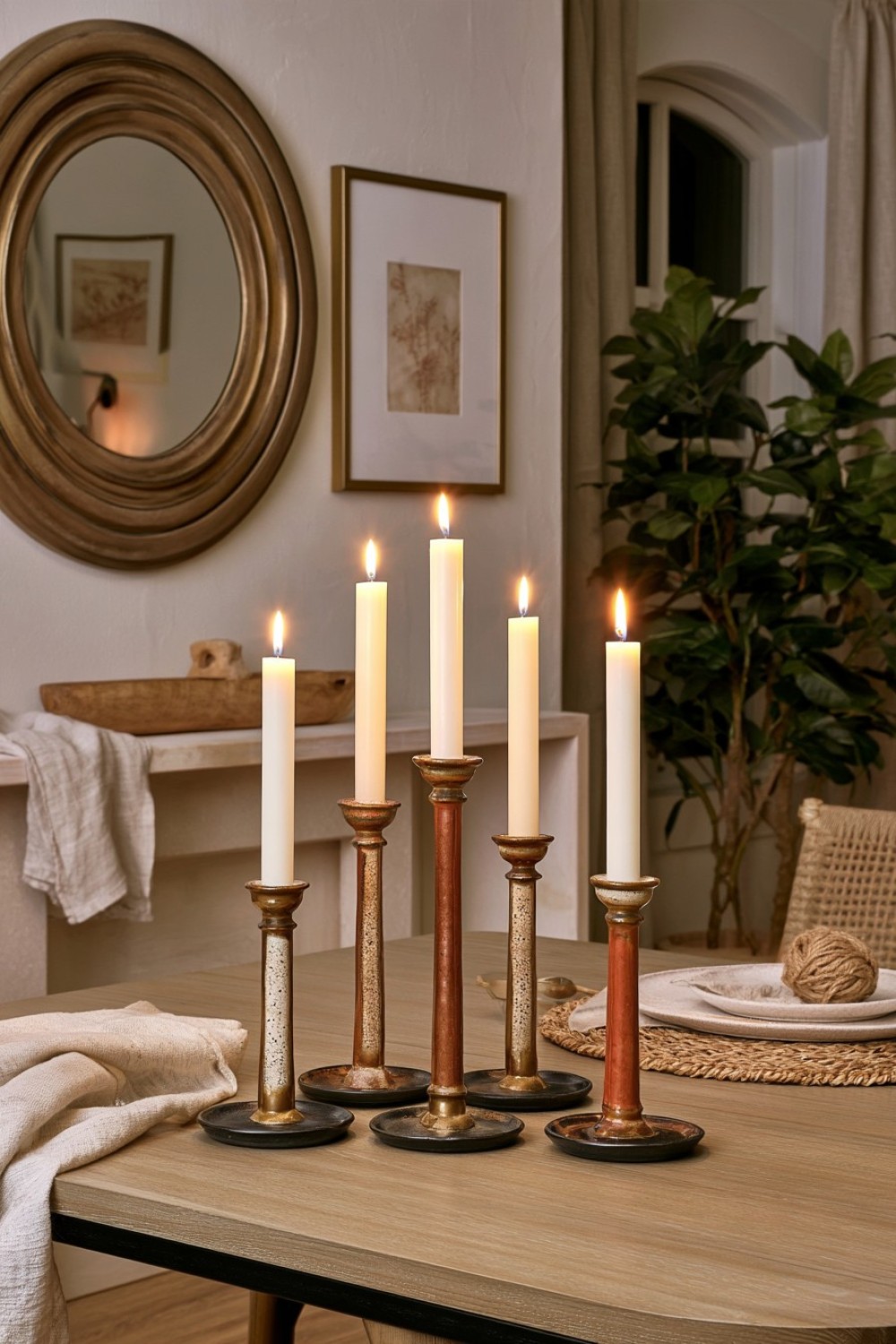 9. Handmade Ceramic Candle Theme
