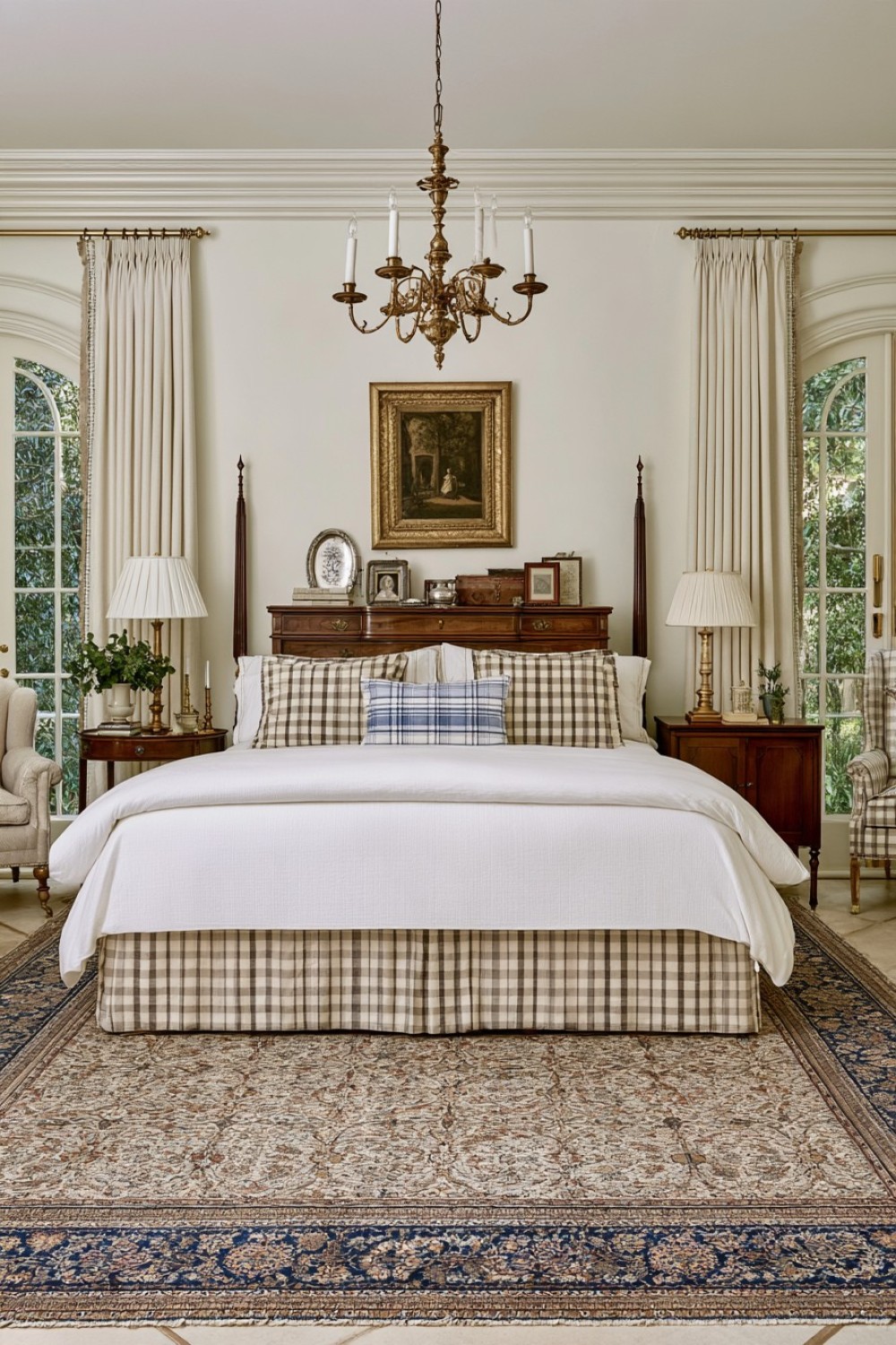Heirloom chest styled with silver and meaningful family objects