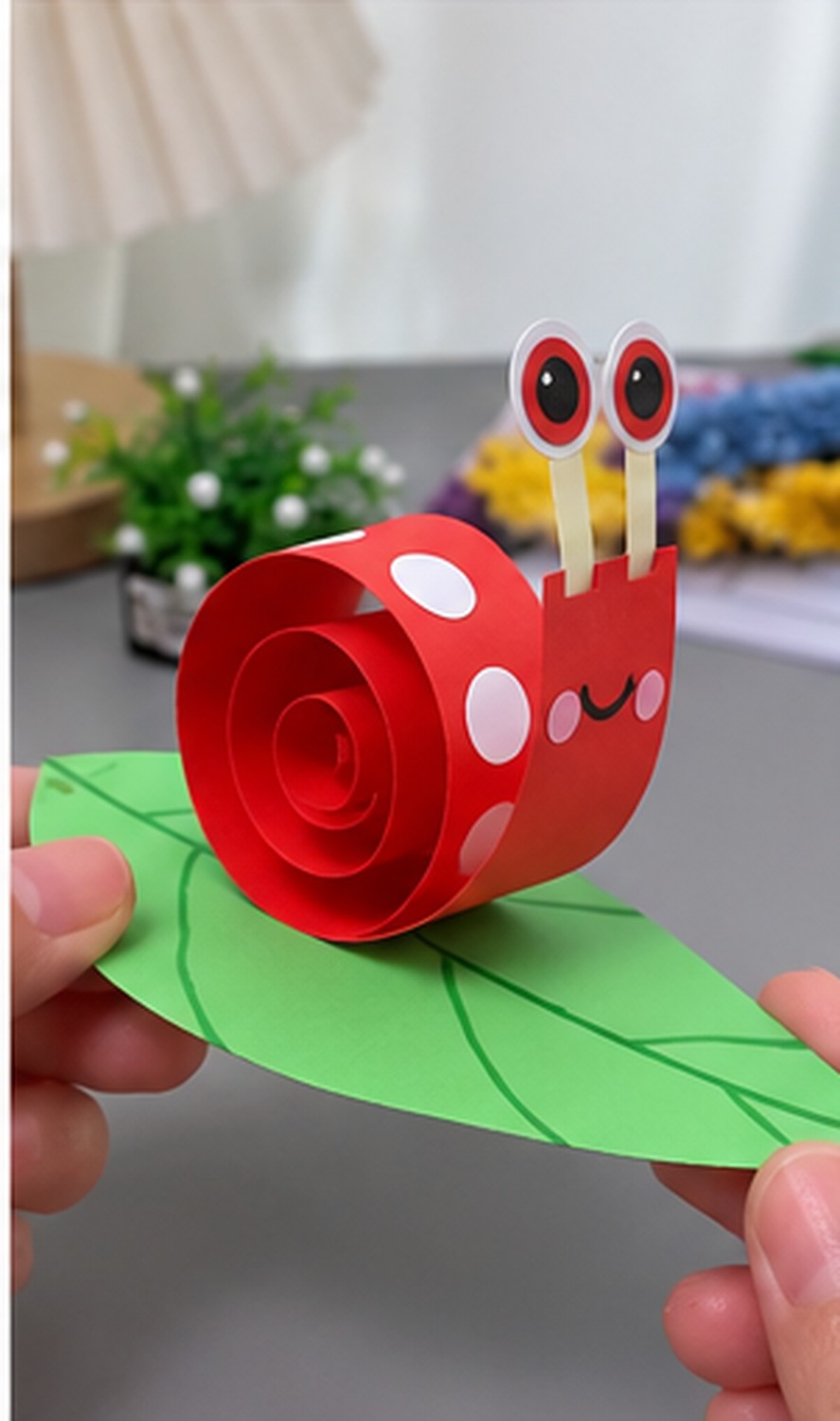 8. Attach The Snail To The Leaf