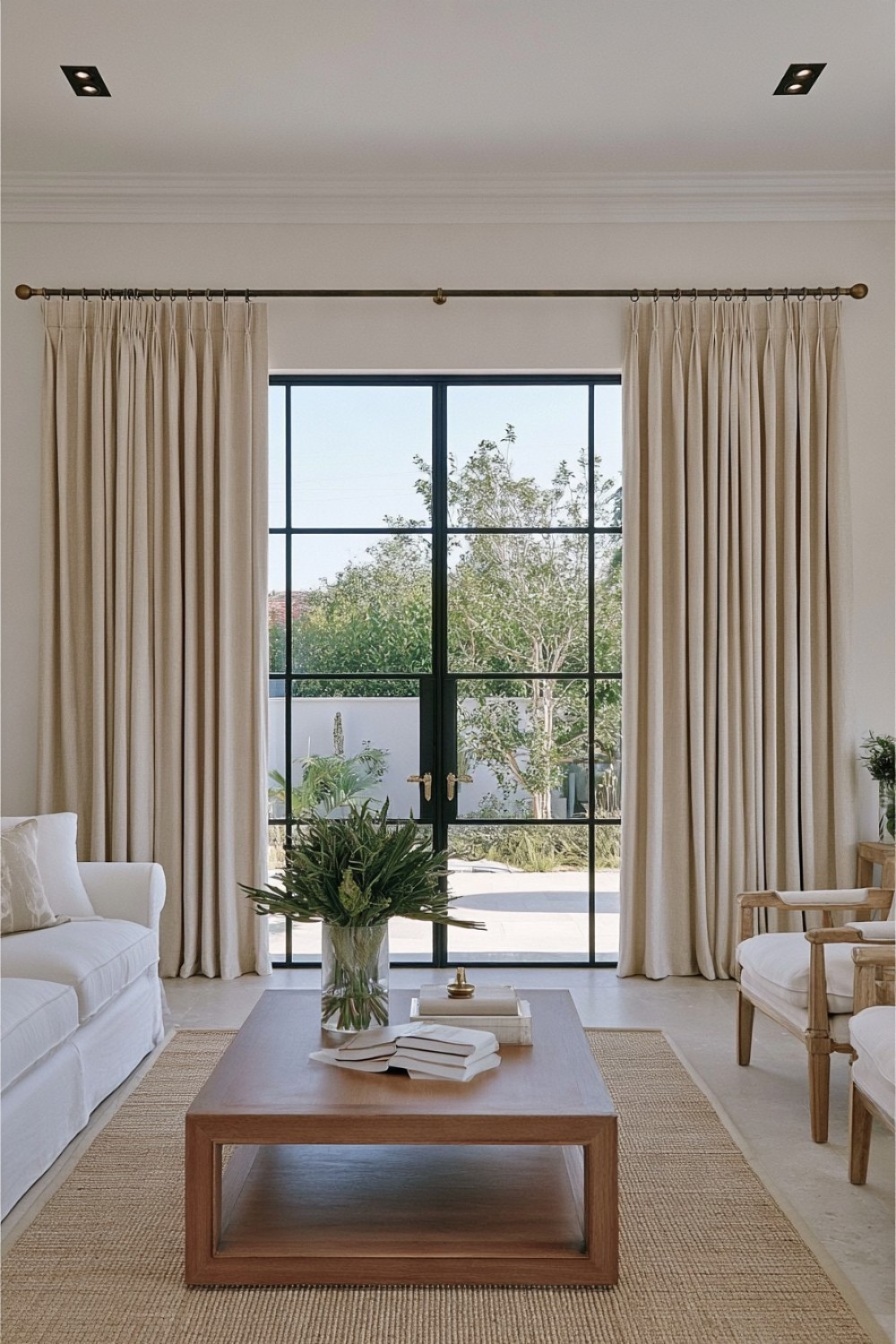 9. Ceiling Suspended Curtain Rod