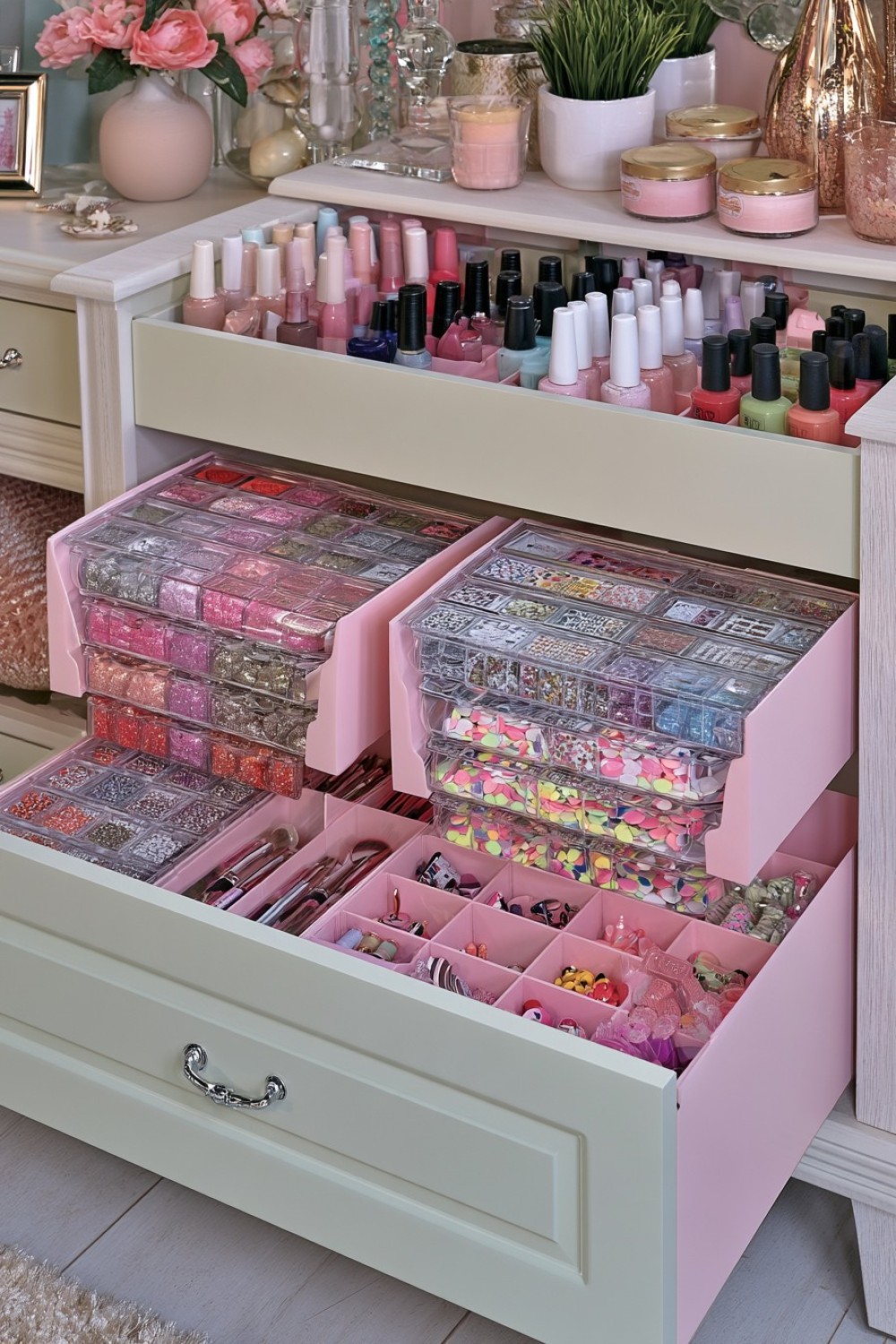 13. Modular Nail Art Cartridge Storage