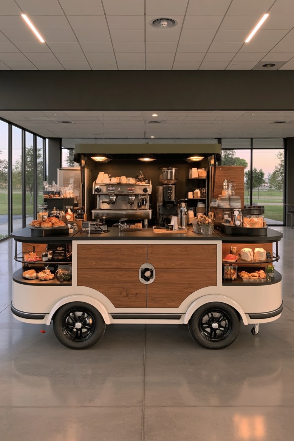 17. Modular Coffee Cart For Different Events