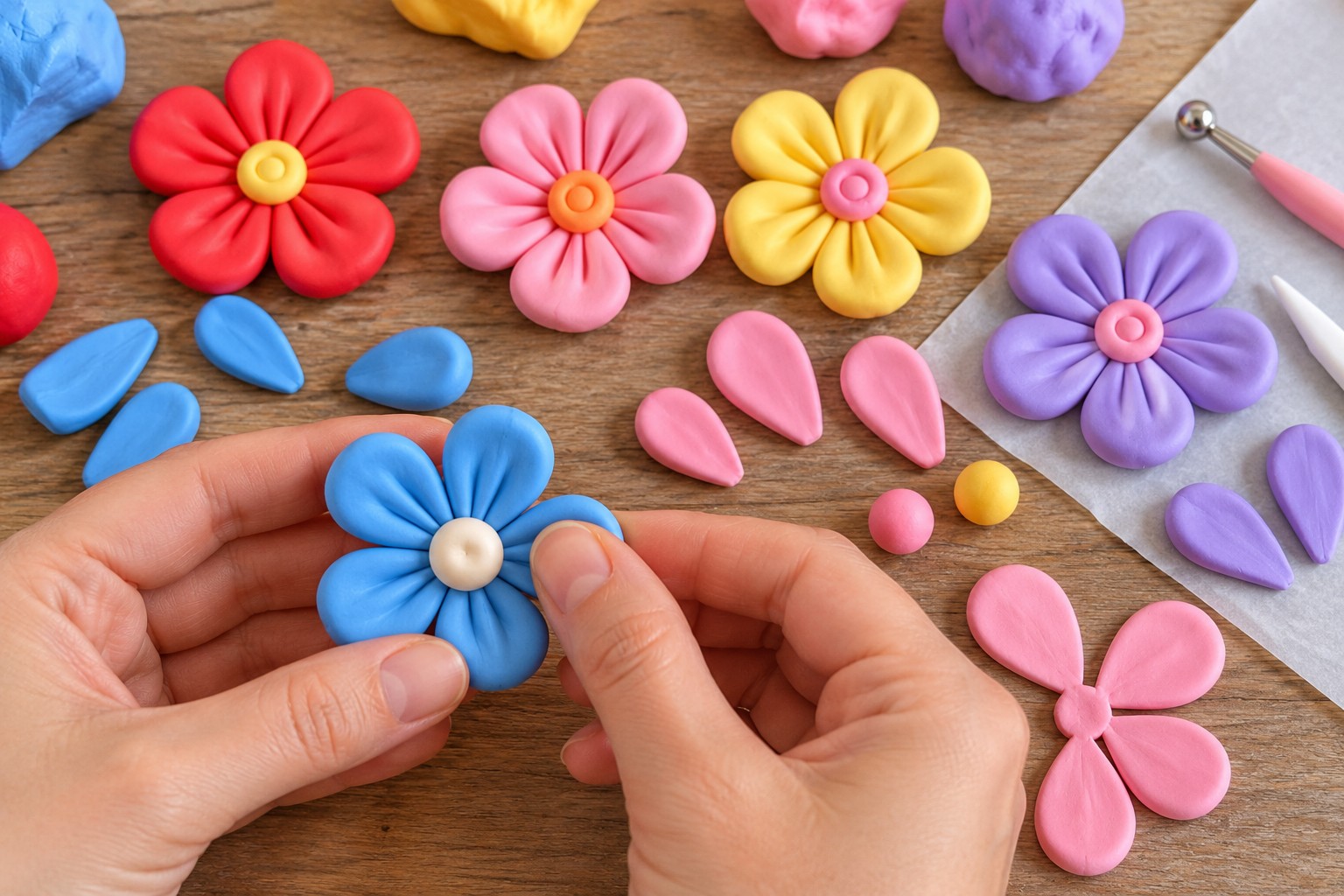 Sculpt The Large Flowers