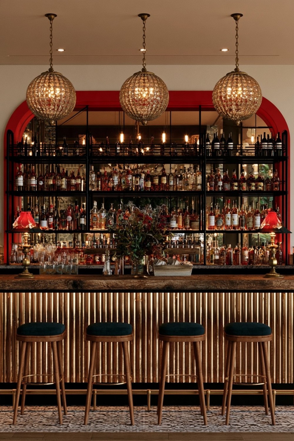 5. Industrial Bar With Reclaimed Wood And Metal