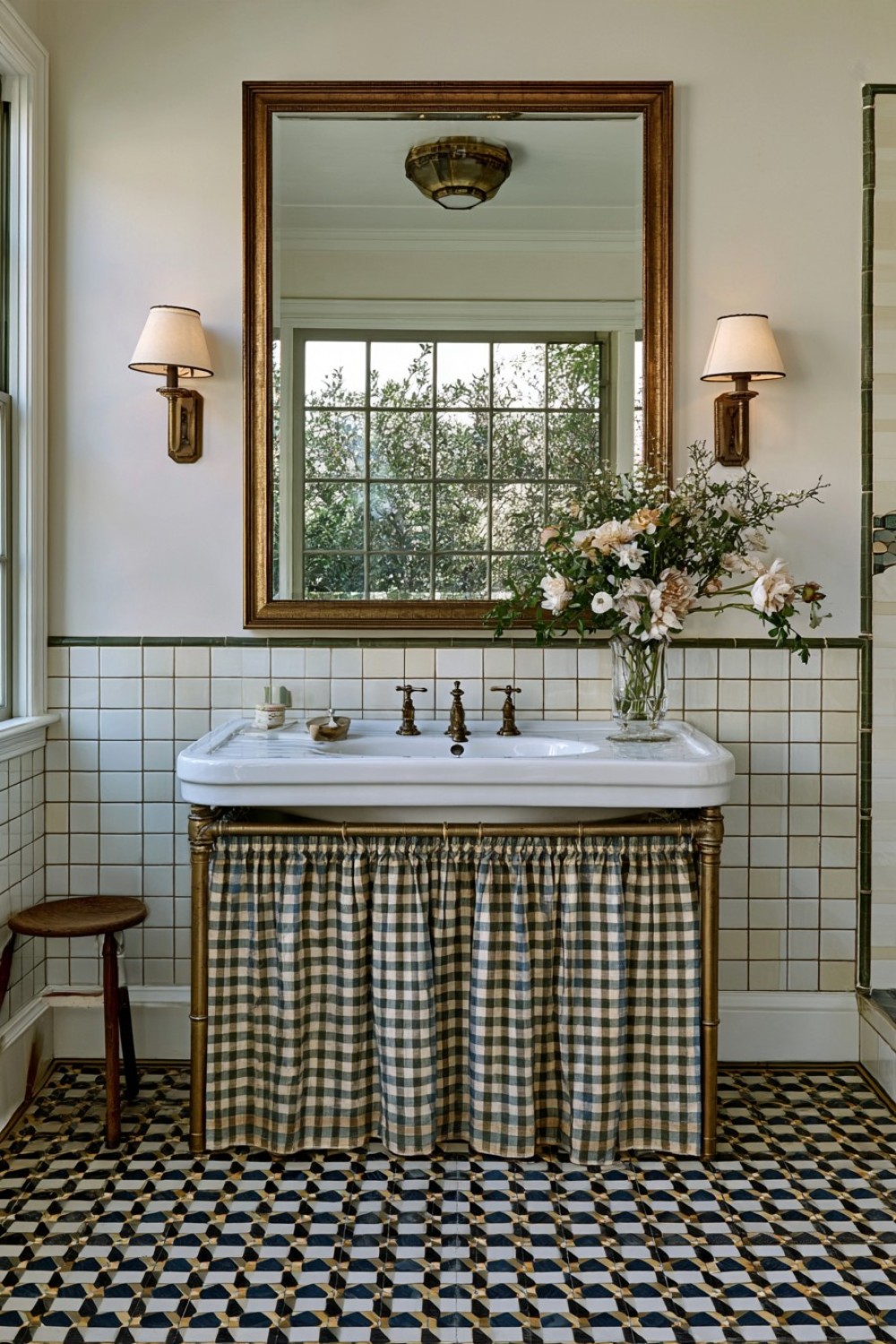 16. Washable Sink Skirt For Soft Traditional Character