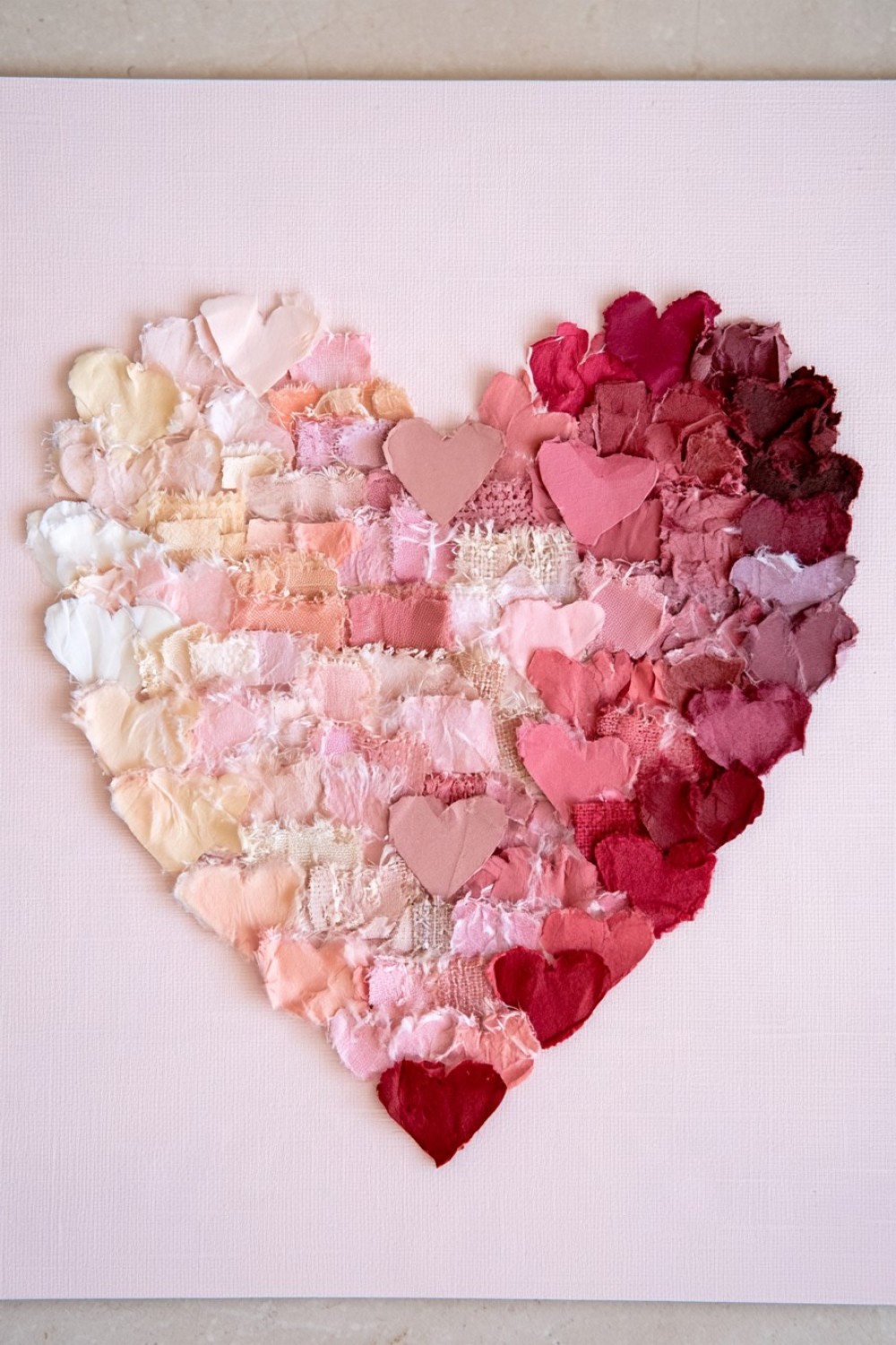 13. Torn Paper Gradient Heart Poster