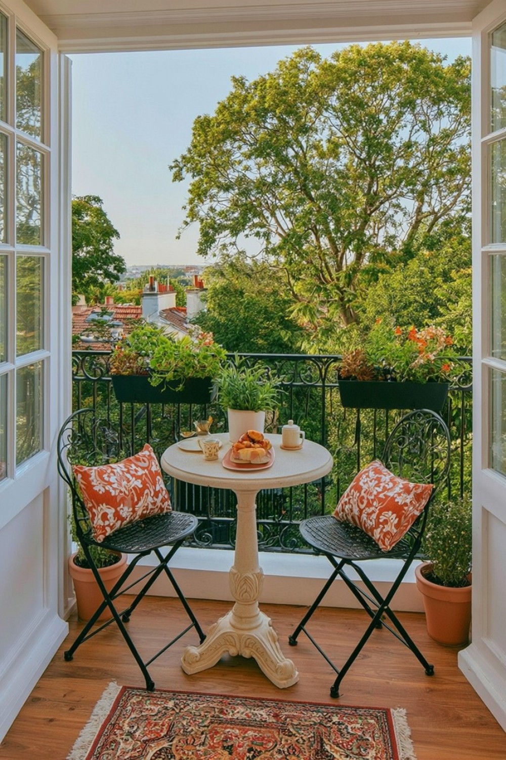 8. Use A Stone Effect Table To Add Courtyard Character