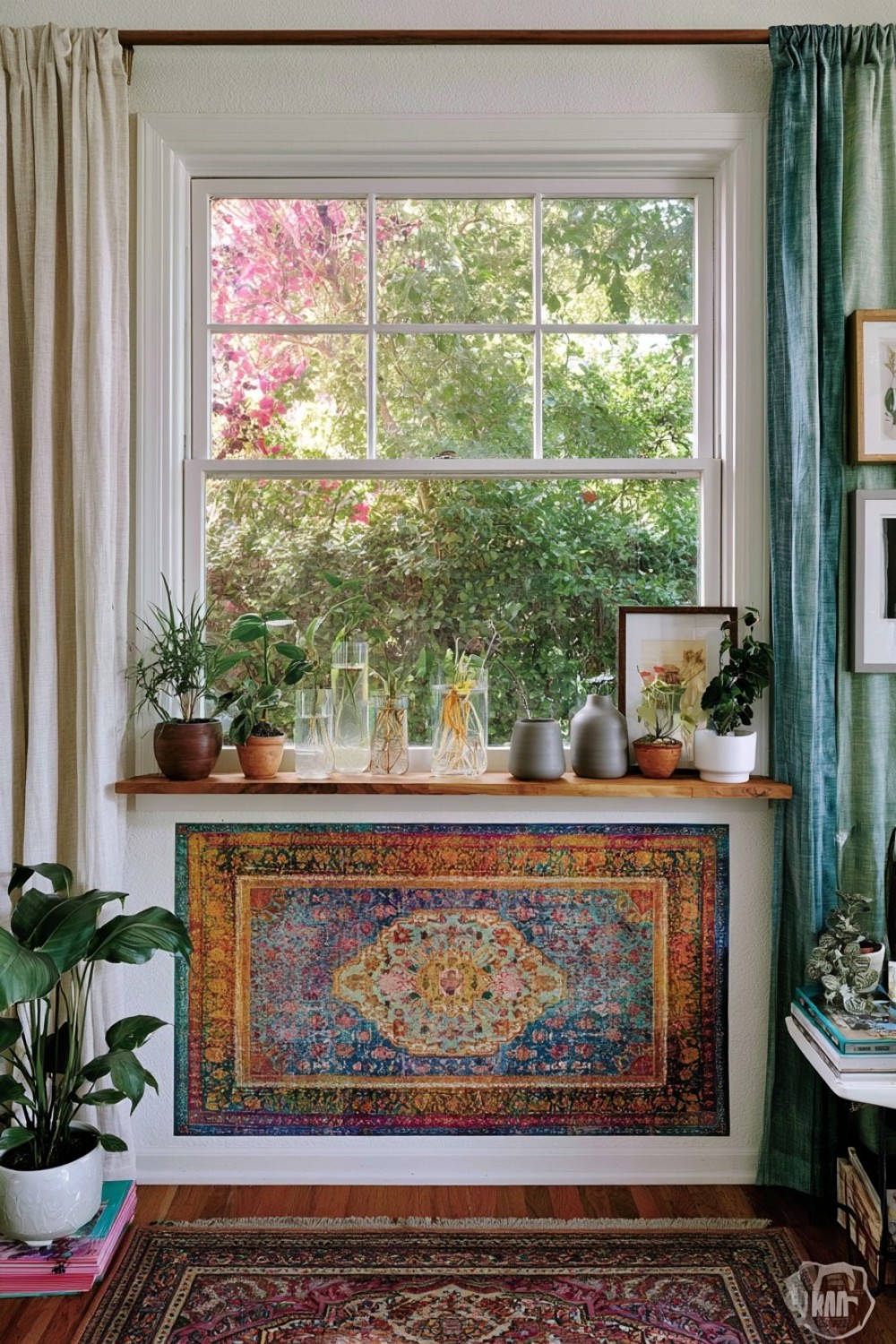 15. Low Botanical Window Shelf