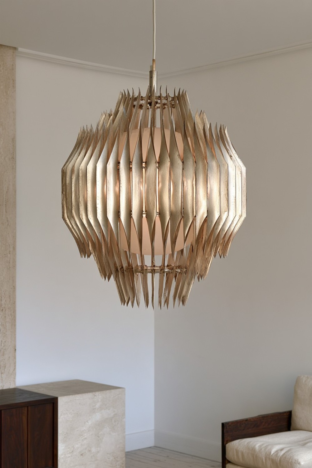 12. Folded Aluminum Light Fin Shade