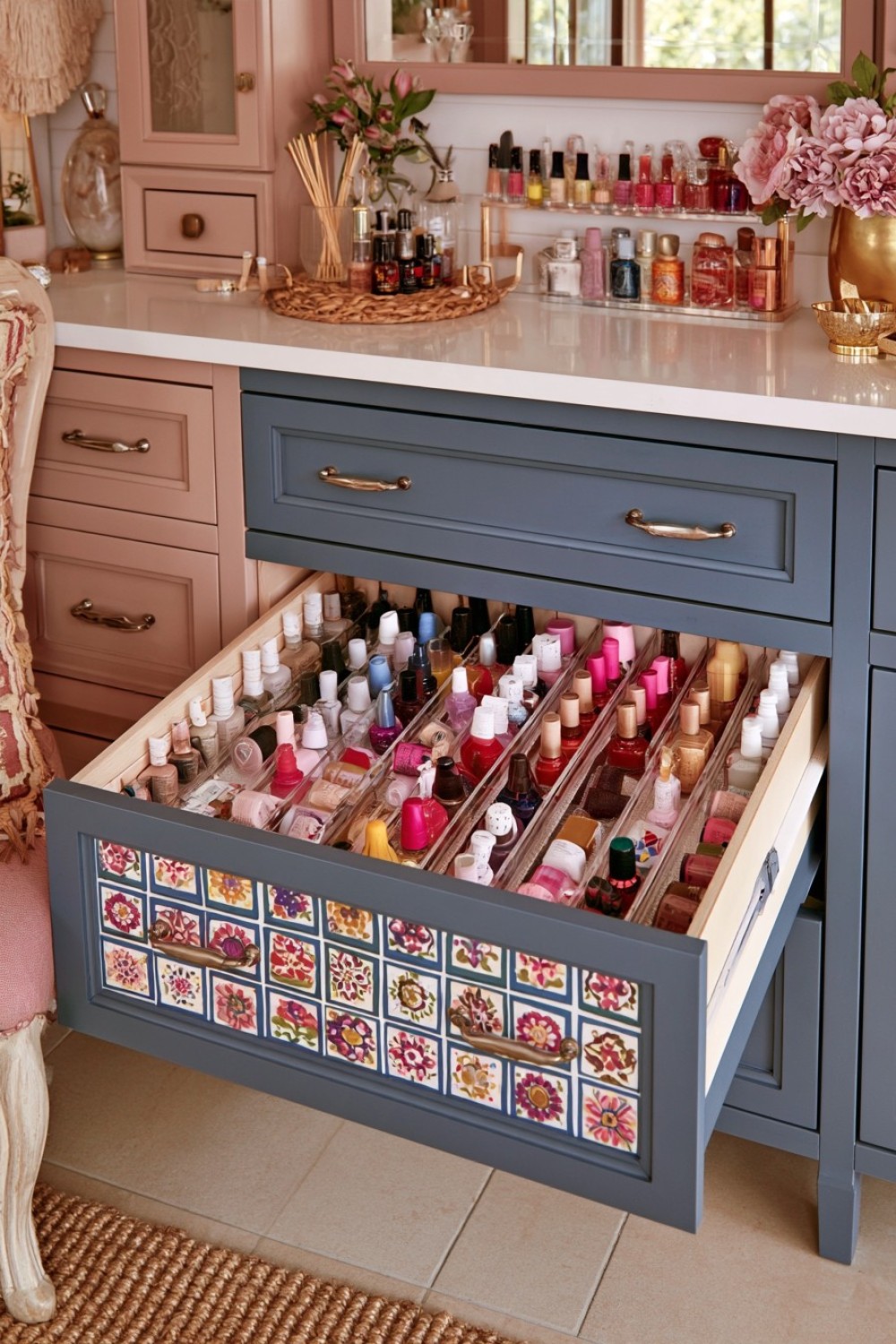3. Narrow Wall Mounted Nail Polish Gallery