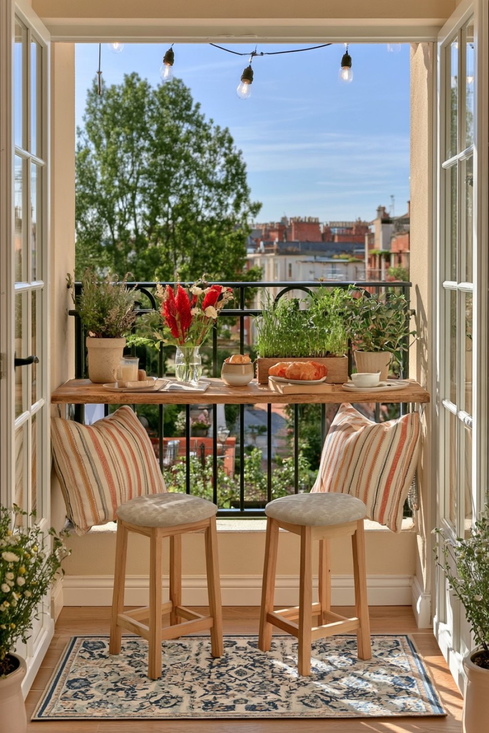 11. Replace A Dining Table With A Narrow Breakfast Ledge