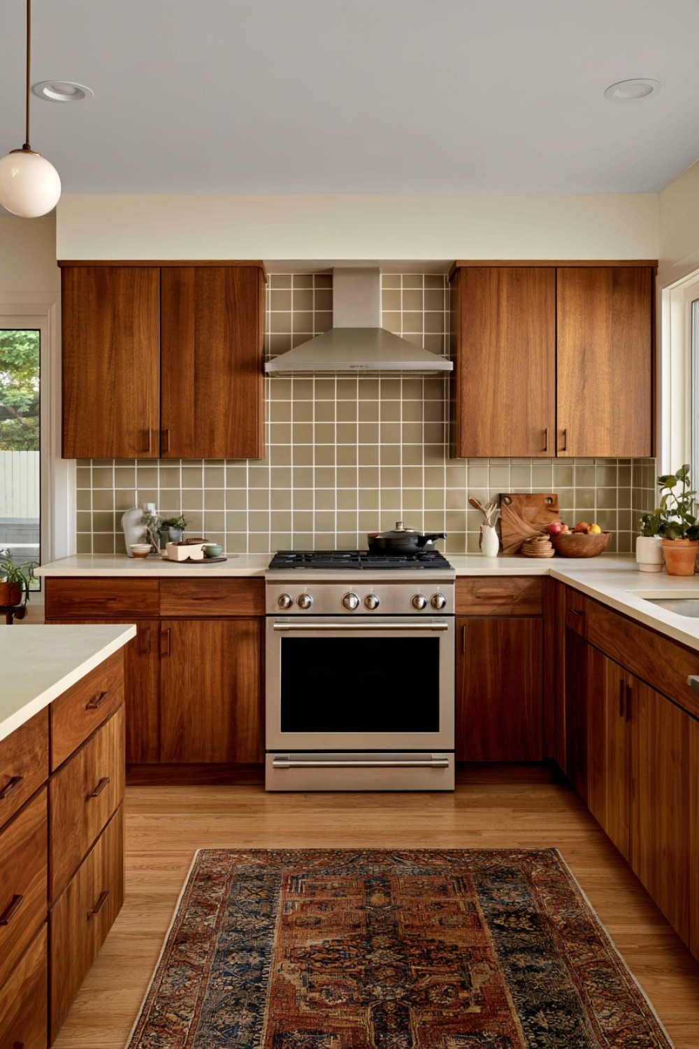 4. Quiet Geometric Grid Backsplash