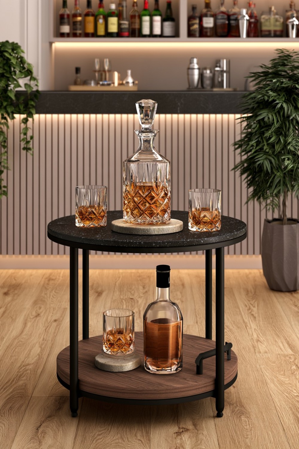 9. One Sculptural Decanter As The Decorative Glass Object