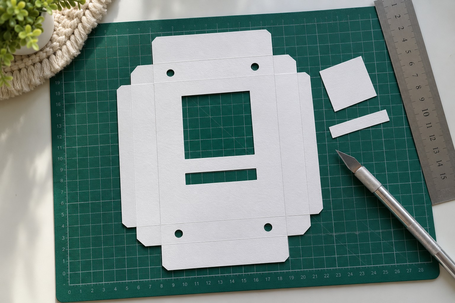 2. Cut The Main Cardstock Template