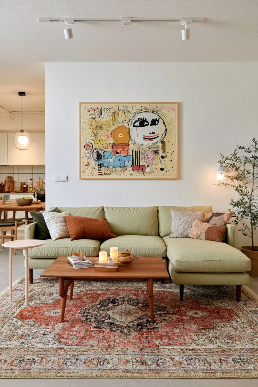 3. Corner Sofa Defining An Open Plan Apartment