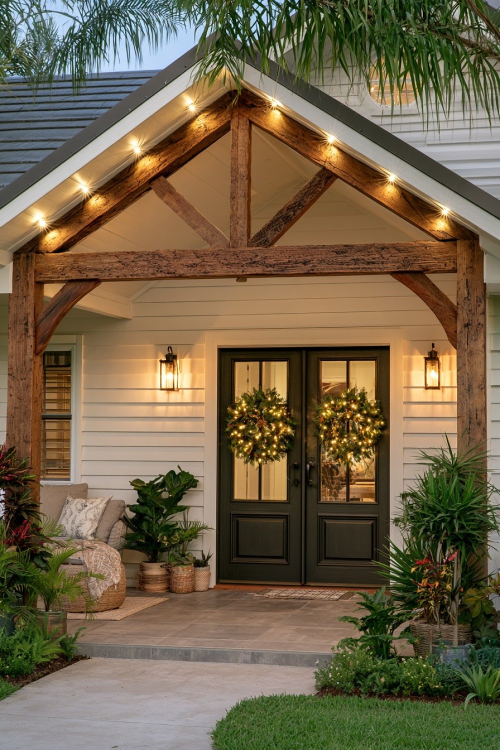 5. Concealed Uplighting On Timber Beams
