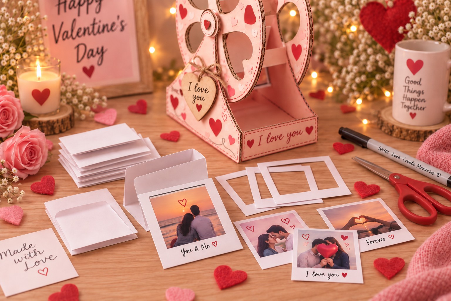 7. Make the Hanging Polaroid Photo Cards