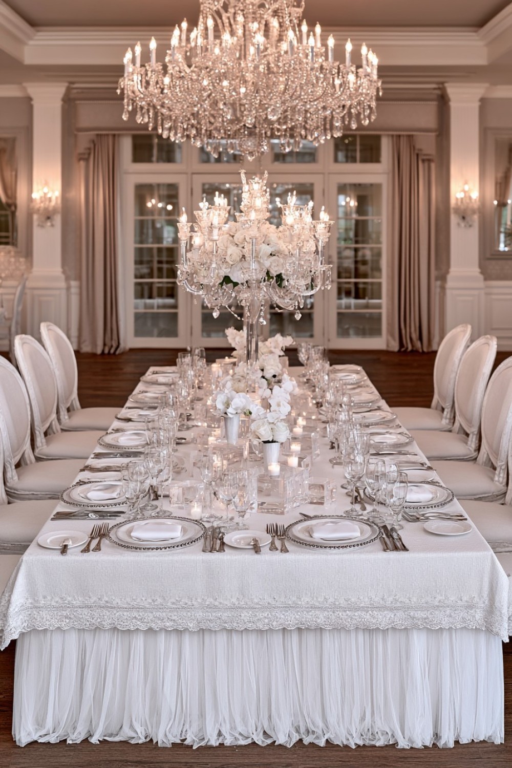 15. Clear Acrylic Table Details With A Crystalline Effect
