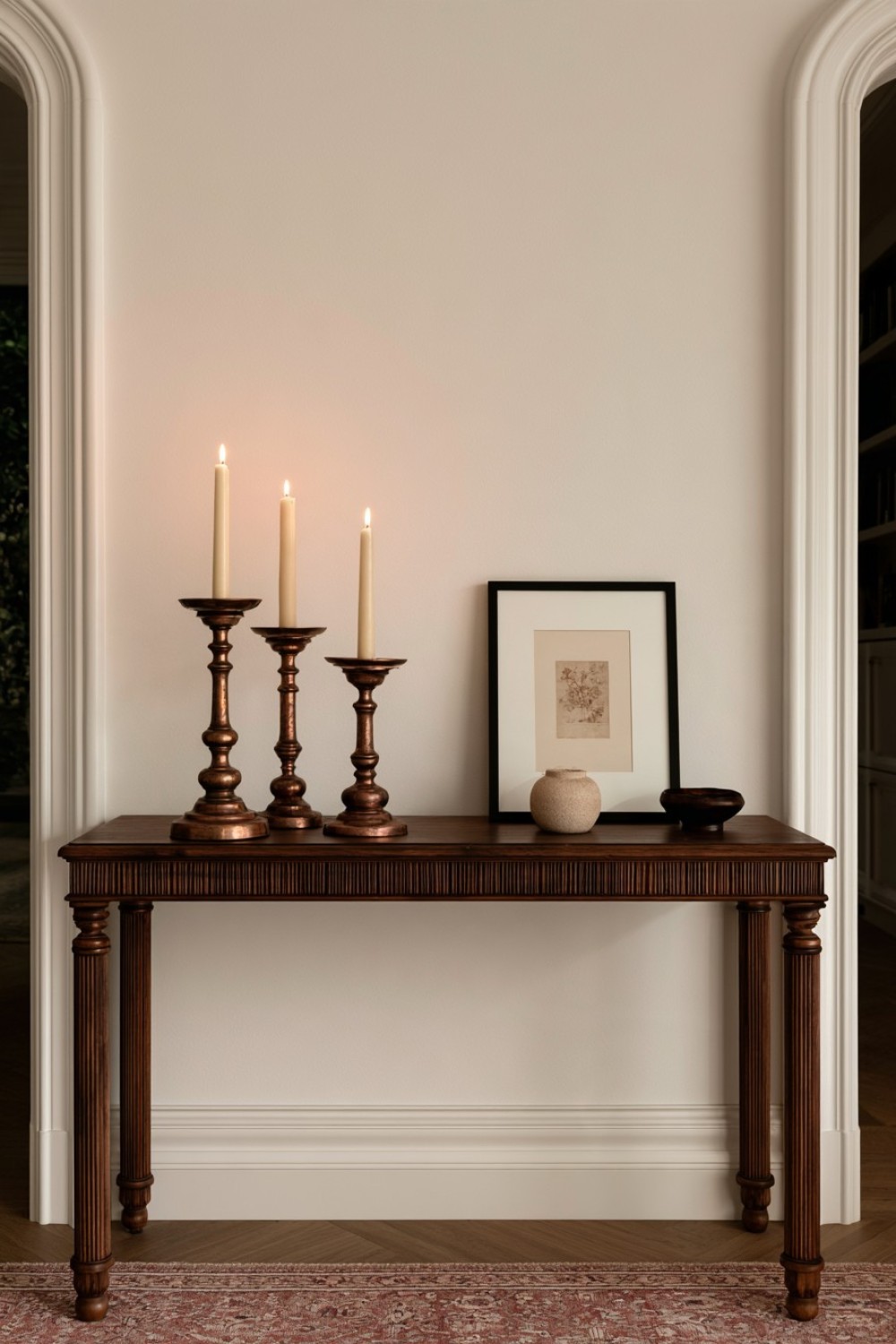 11. Aged Brass Candle Styling