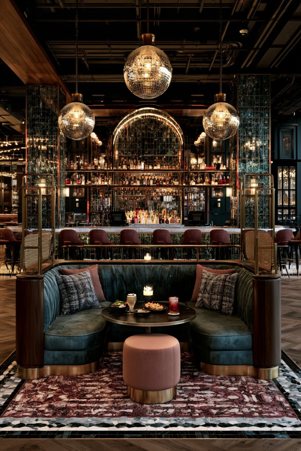 14. Semi Private Booths Connected To The Main Bar