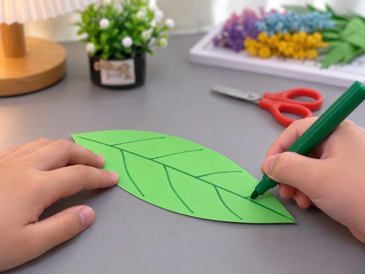 Cut A Large Green Leaf