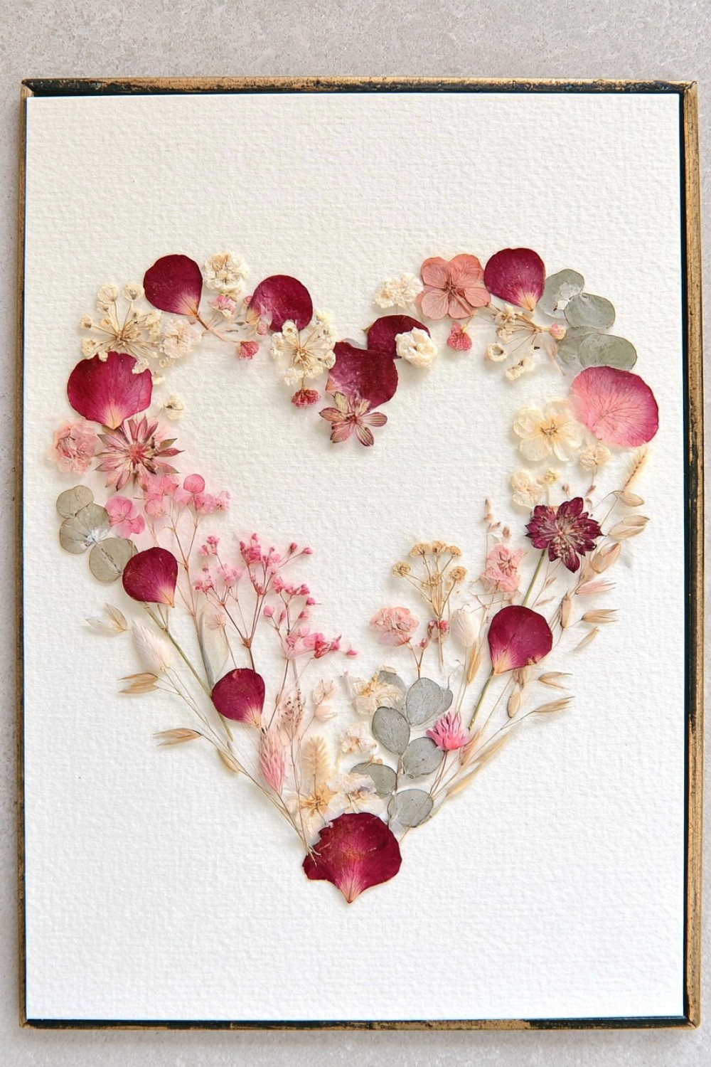 4. Pressed Flower Heart Specimen Poster