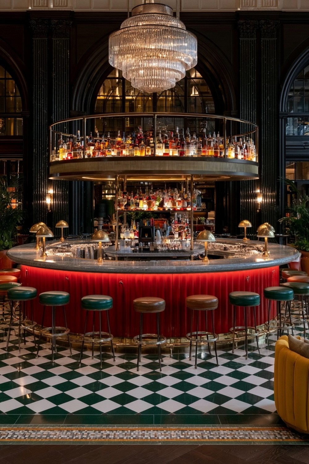 3. Circular Commercial Bar As A Social Hub