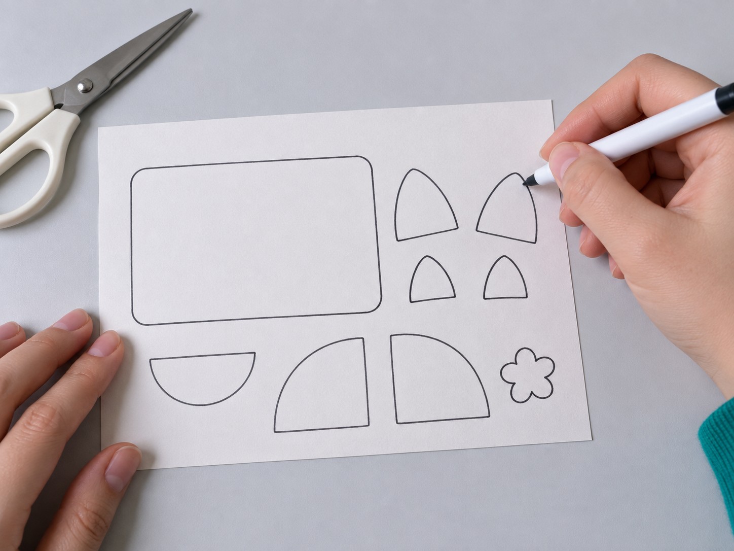 1. Draw The Paper Templates