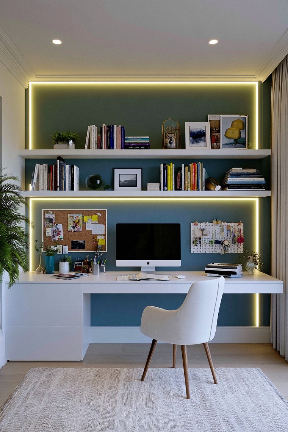 12. Frame A Desk With Functional LED Task Light