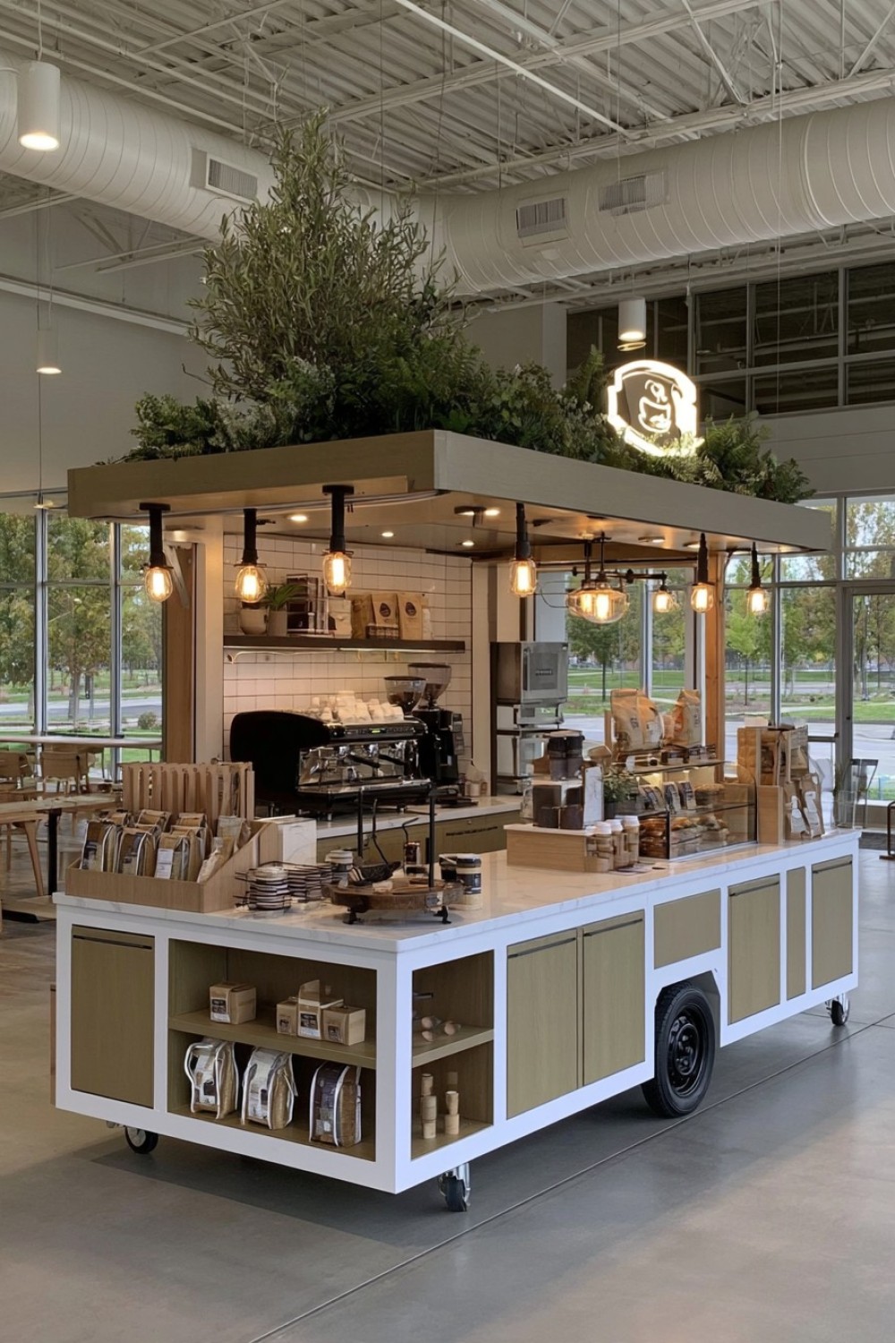 15. Coffee Cart With An Integrated Bean Retail Section
