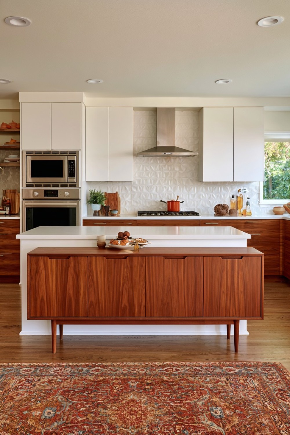 3. Furniture Style Storage Cabinet On Tapered Legs