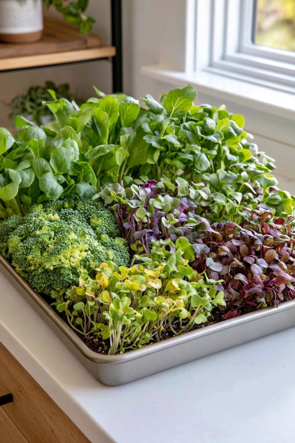 16. Color Blocked Microgreen Growing Tray