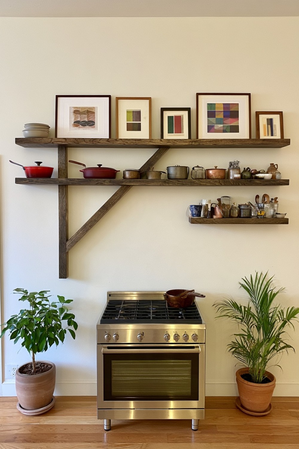 3. Timber Truss Inspired Shelf Bracket