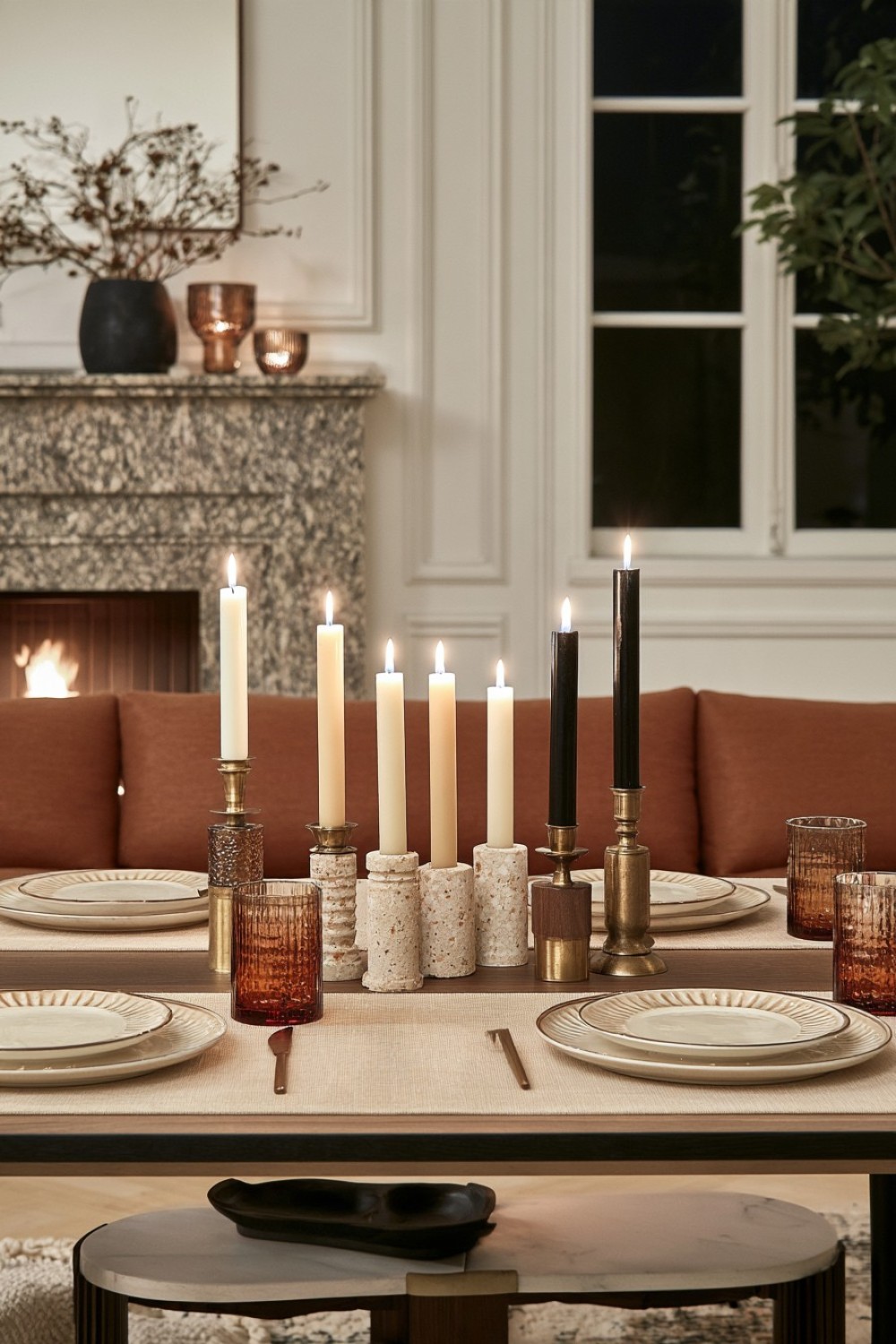 19. One Dramatic Candle Focal Point