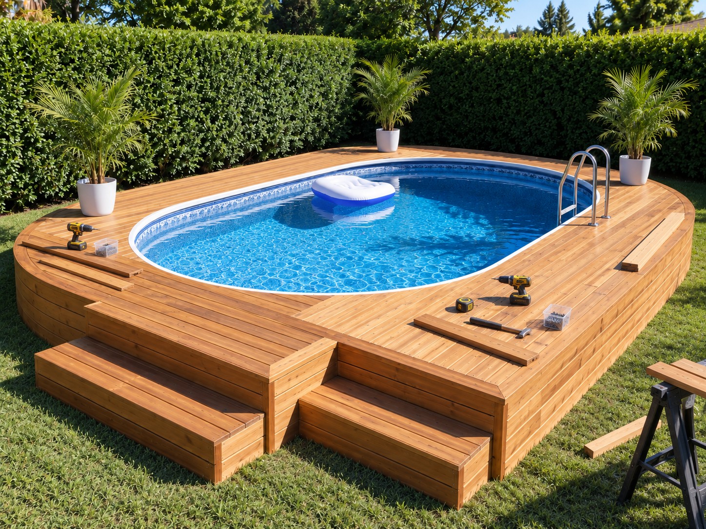 Install The Decking And Build The Steps