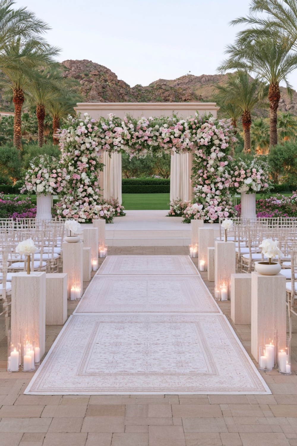 8. Low Stone Plinths Along The Aisle