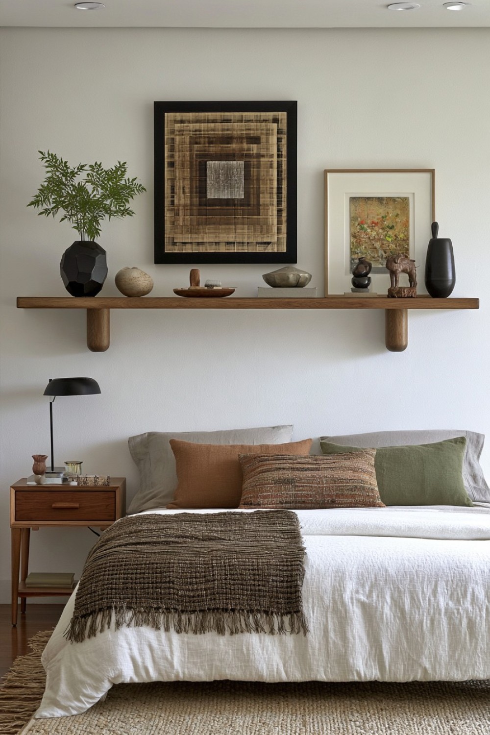 7. Oversized Wooden Peg Shelf Bracket