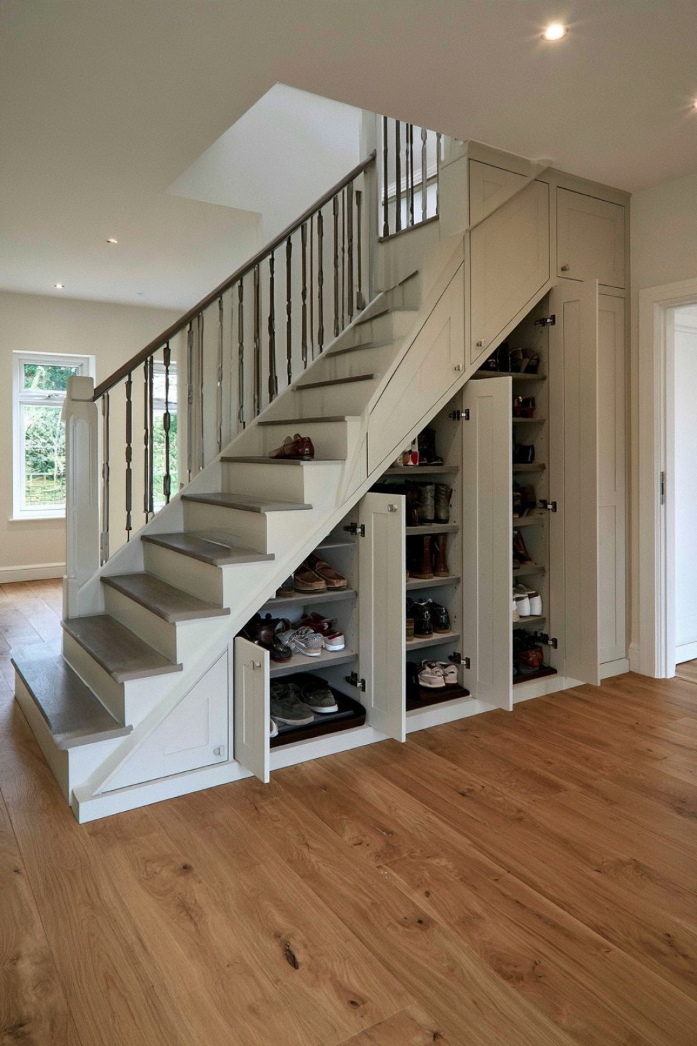 3. Stepped Under Stairs Shoe Library