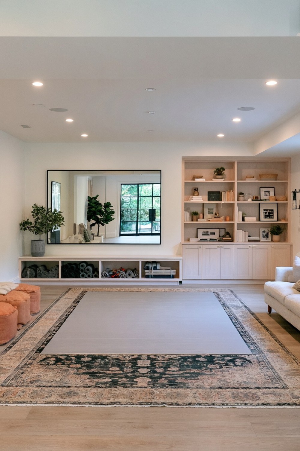 7. Open Basement Stretching And Mobility Zone