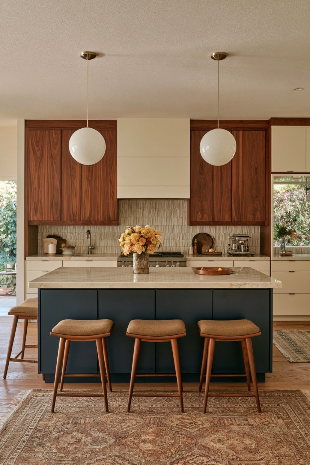 12. Deep Muted Blue Island As The Main Accent