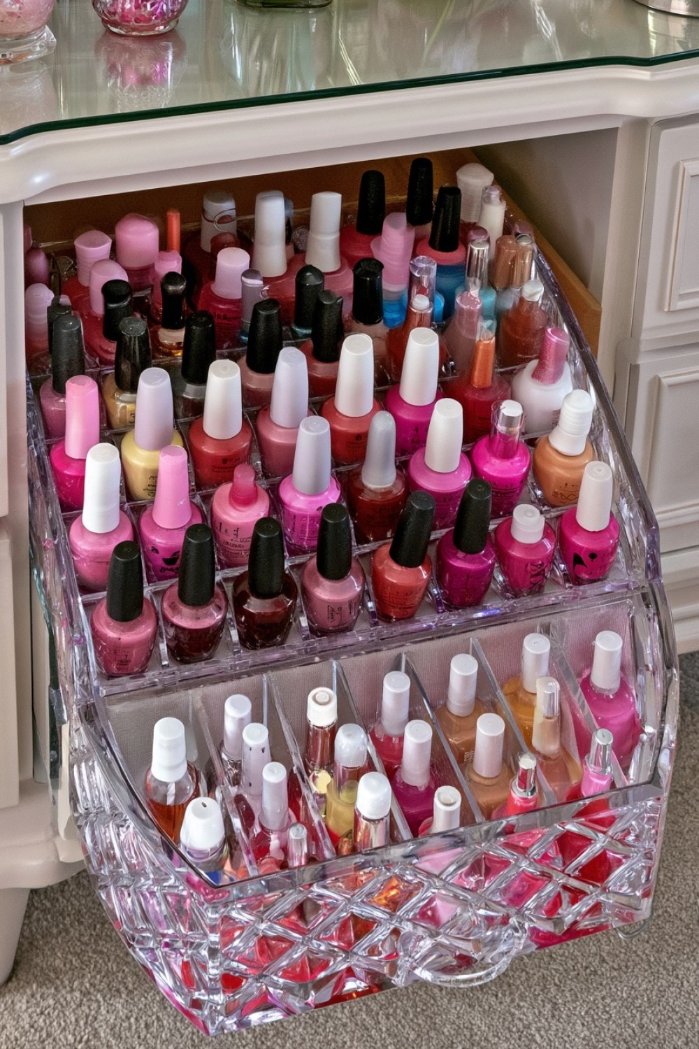 14. Almost Empty Nail Polish Row