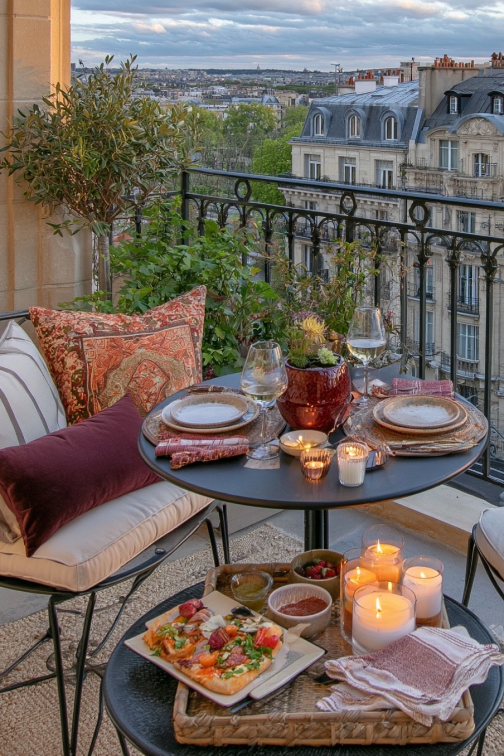 4. Add Burgundy For A Deeper Parisian Color Palette
