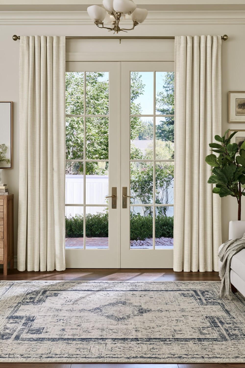9. Layered Sheer And Opaque Privacy System