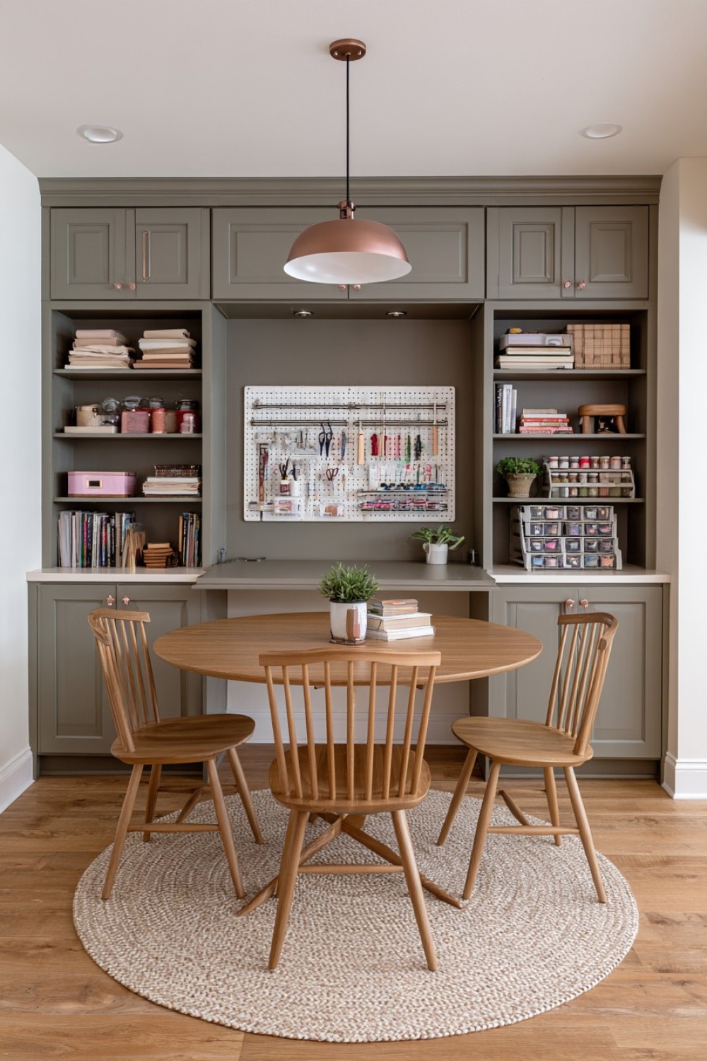 6. Fold Away Basement Craft Station