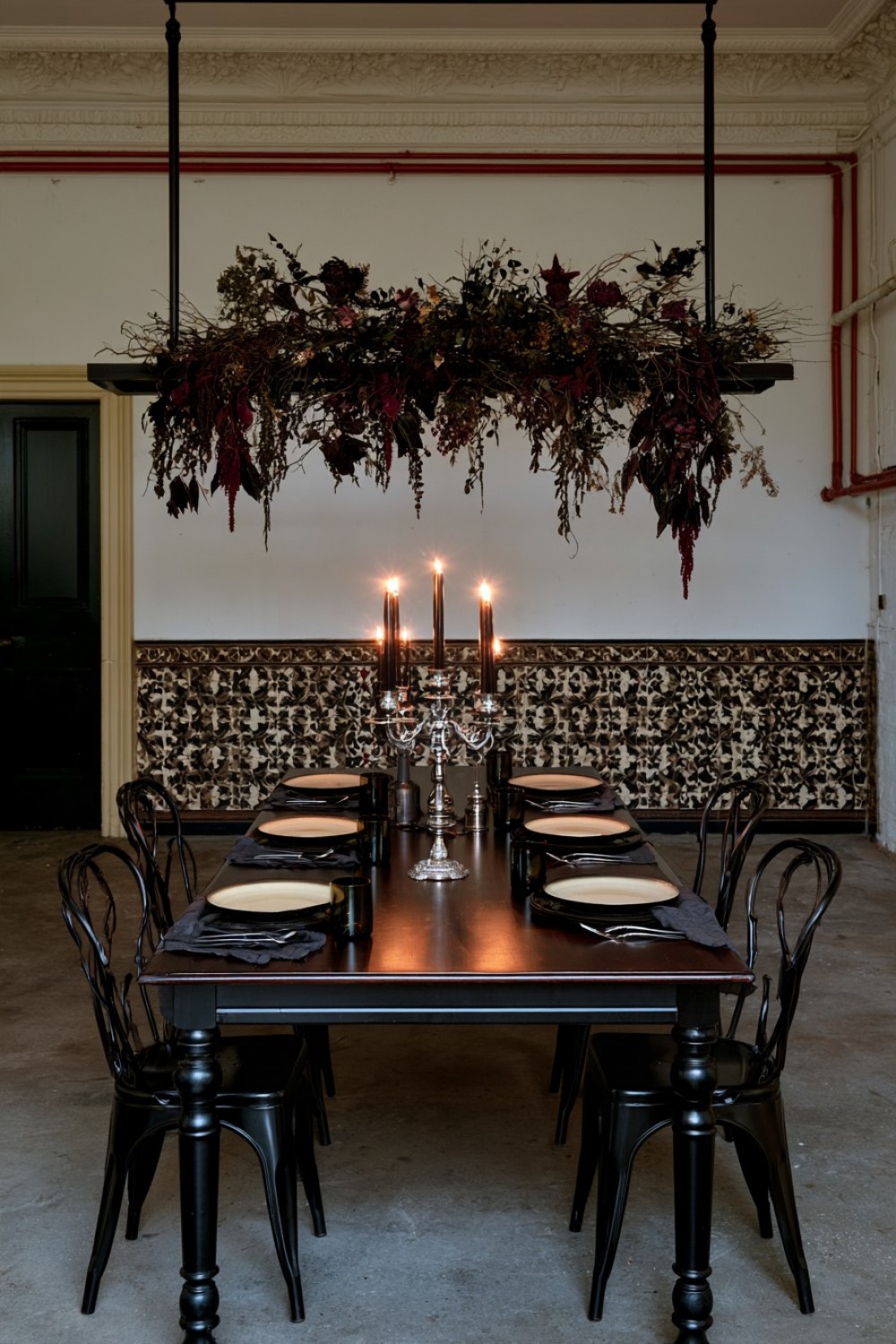 15. Suspended Botanical Feature Above The Table