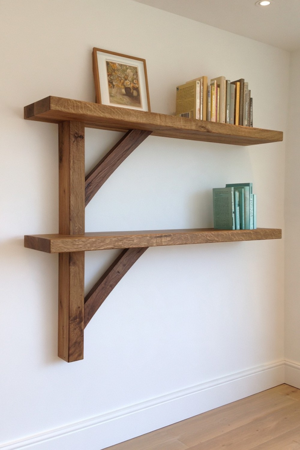 10. Wooden Bracket With Visible Wedged Joinery