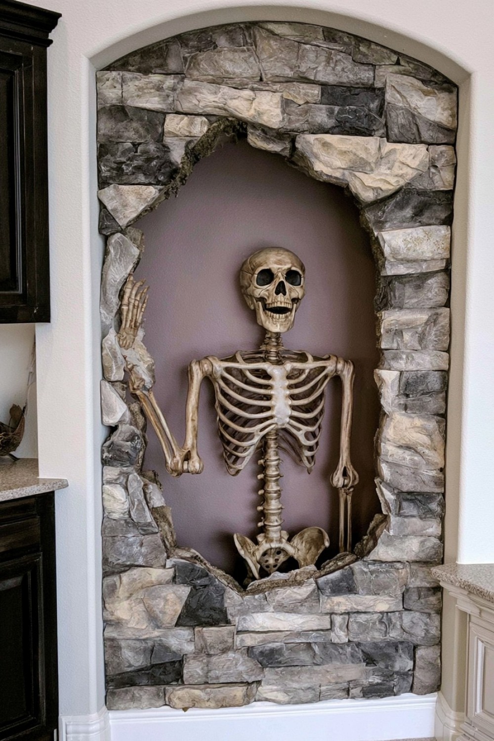 5. Skeleton Emerging From A Wall Niche