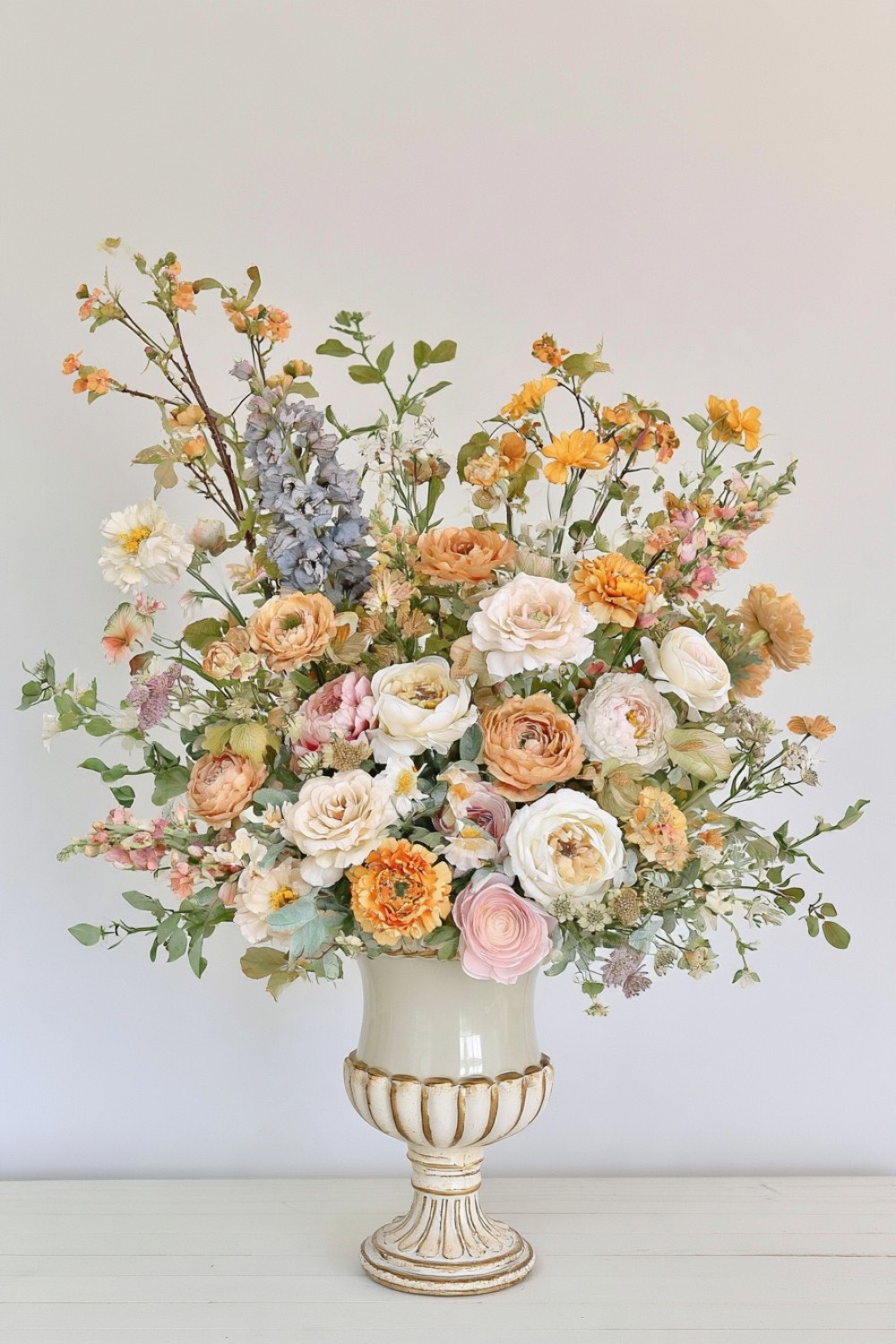 11. Create A Tall Asymmetrical Arrangement With One Empty Side